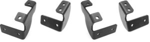 Toyota Land Cruiser Running Board Bracket Kit - Go Rhino - Dominator D6 - Textured Black - `24-`25